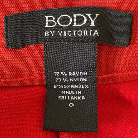 Body by Victoria Red Pencil Skirt Size 0 - Picture 15 of 16